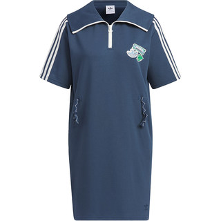 Adidas/阿迪达斯正品三叶草女士运动短袖翻领连衣裙IW6305