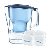German BRITA home filter kettle Guangxi series water purifier 3 5L blue standard filter 1 pot 4 core