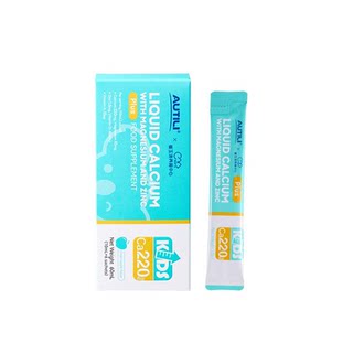 【U先】AUTILI澳特力KD钙镁锌补锌补钙液体钙经典钙10ml*6条/盒