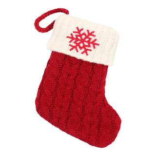 圣诞节袜子装饰字母袜子礼物袋挂饰小挂件迷你老人袜糖果袋平字夜