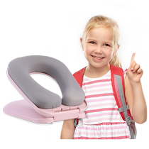 (Self-operated) Childrens nap pillow portable tummy pillow for elementary school students classroom lunch break foldable tummy pillow cervical spine