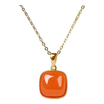 Gongli shangxin natural authentic nanhong small sugar cube pendant