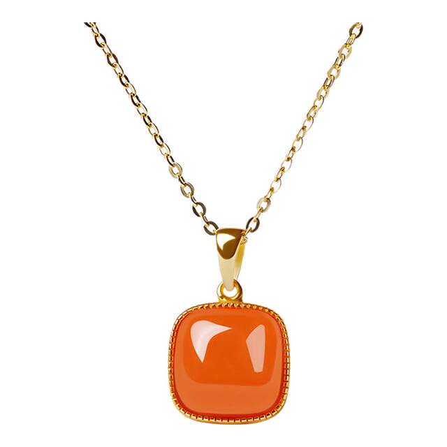 Gongli Shangxin Natural Authentic Nanhong Small Sugar Cube Pendant