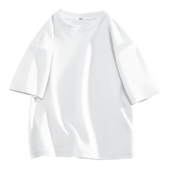 回力纯棉短袖t恤男夏季基础款纯白色二本针冰丝重磅内搭正肩体恤Y