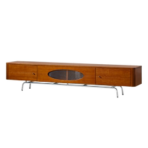 Original element solid wood TV cabinet French retro storage cabinet small apartment floor cabinet living room suspended wall cabinet N3081