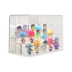 Installation-Free Blind Box Storage Display Stand, Transparent Dust-Proof Model Building Block Cabinet, Bubble Mart Figure Peripheral Display Box