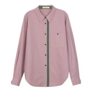 Solighter french contrasting vertical striped shirt