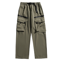 Jeep autumn water-repellent assault pants mens autumn and winter mens pants functional overalls loose outdoor hiking pants long pants