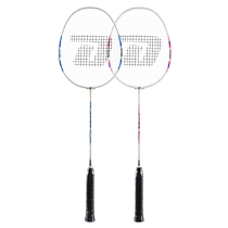 Double Happiness badminton racket flagship store professional durable double racket full carbon ultra-light badminton set 1274