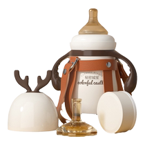 Baby 316 stainless steel thermos cup bottle out with straw baby learning drinking cup 6 water cups duckbill cup kettle 1