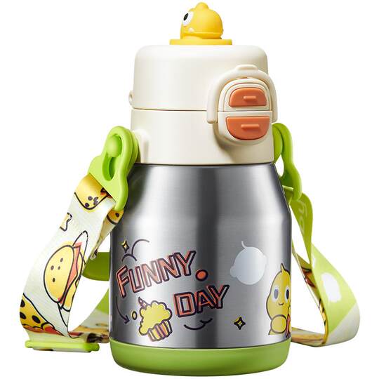 babycare儿童保温杯大容量婴幼儿水杯男女吸管杯外出上学专用水壶