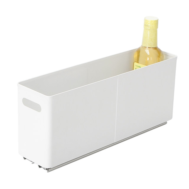 Cabinet drawer type pot pull basket
