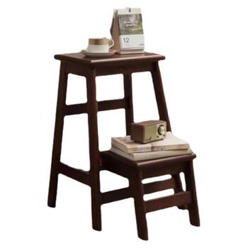 Solid wood folding ladder stool dual-purpose kitchen cooking stool climbing stool two-step ladder stool step stair stool solid wood stool