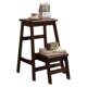 ໄມ້ແຂງ ladder folding stool ໃຊ້ສອງເຮືອນຄົວປຸງແຕ່ງອາຫານ