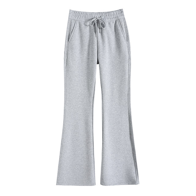 Women's slightly bell-bottomed autumn and winter high waist slimming and lengthening pants