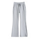 Women's slightly bell-bottomed autumn and winter high waist slimming and lengthening pants