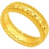 Chao Acer Royal Fan Waist Wan Guan Gold Ring 5G Pure Gold Women's Exploding Sparkling Ice Birthday Gift Priced