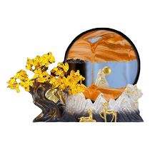 Money tree quicksand painting ornaments citrine home living room entrance decoration office housewarming opening gift