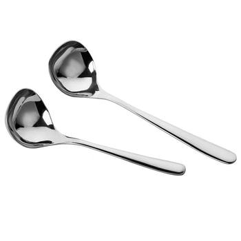 304 stainless steel big head soup spoon adult thickened long handle household spoon eating kitchen drinking porridge large spoon