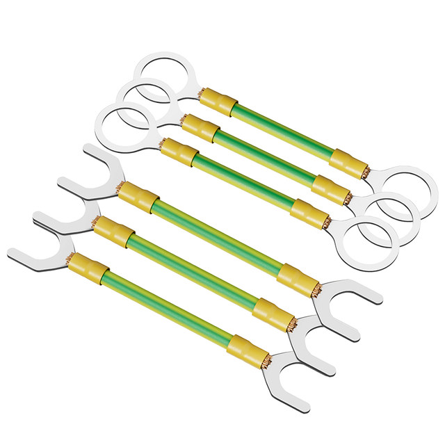 6 square pure copper yellow green two-color jumper wire anti-static