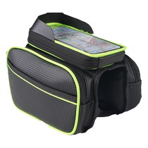 Bicycle front rail bag mountain bike bag mobile phone storage bicycle front pannier bag waterproof pannier bag cycling equipment accessories