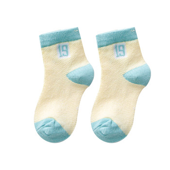 ຖົງຕີນເດັກນ້ອຍ summer thin pure cotton spring and autumn mesh boys 0 girls 1-3-5-7-9 years old baby socks