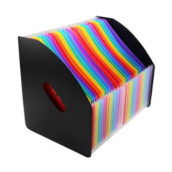 Standing desktop storage box information classification folder