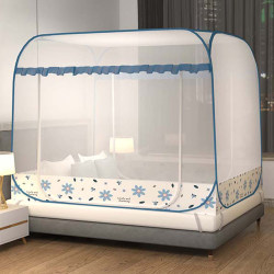 Selling household bedroom 2022 mosquito net anti-fall children installation-free yurt with bracket tent 18m 15m new factory