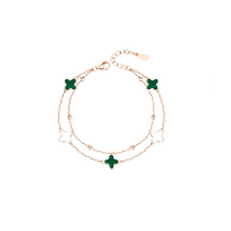 (China Gold) Zhen Shang Silver Bracelet Birthday Gift for Best Friend Valentine’s Day Gift for Girlfriend and Wife on Chinese Valentine’s Day