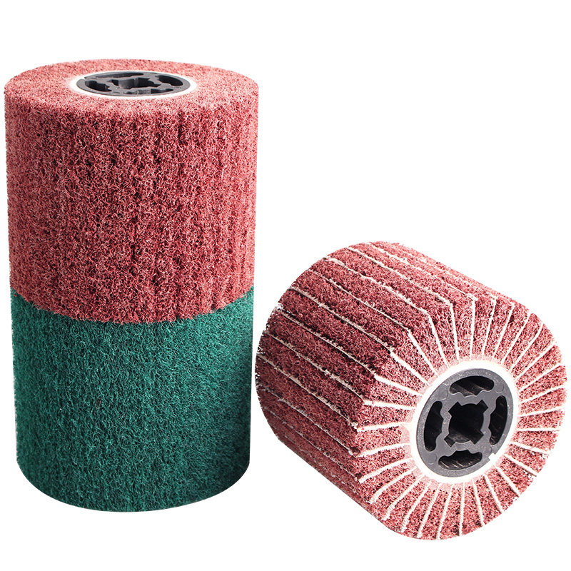 Stainless steel drawing wheel metal grinding and polishing nylon wheel