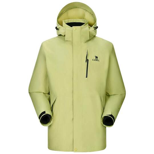 Camel 3514 series green fruit green jacket for men and women three-in-one waterproof and windproof jacket