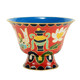 Tibetan Village Painted Cloisonné Eight Offering Bowls and Water Cups Eight Auspicious Carved Purified Water Supply Bowls Ceramic Guanyin Holy Water Cups