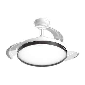 15% subsidy midea 2025 new ceiling fan lamp guest restaurant chandelier invisible smart electric fan lamp sleeping wind