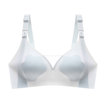 Maternity nursing bra womens push-up anti-sagging breathable summer thin postpartum breastfeeding special front-opening bra