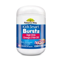 (Self-operated) Australian naturesway JASMIN childrens three-color fish oil DHA explosive pills 180 bottles