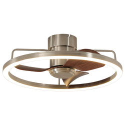 Zhuyu Vintage Bauhaus Fan Light Bedroom Dining Room Ceiling Light Modern Simple High-End Eye-Protecting Ceiling Fan Light