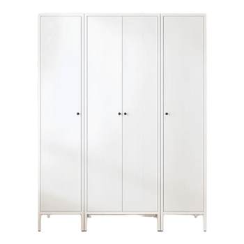 Outdoor steel balcony storage cabinet storage cabinet iron wardrobe courtyard sun protection waterproof cabinet outdoor tool cabinet