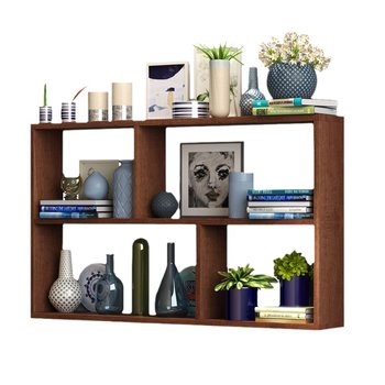 Wall-mounted creative lattice wall storage rack