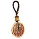 Mountain Ghost Money Pendant Coin Pure Brass Evil Dragon Tiger Mountain Cinnabar Keychain Pendant Amulet Bagua Genuine