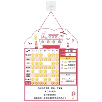 Childrens Growth Self-Discipline Chart Reward Sticker Schedule Reward Childrens Point Card Record Sheet Good Habit Development Check-in Schedule Primary School Student Home Curriculum Study Time Schedule