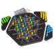 Children's educational toys rubber band chain geometry battle flag triangle chess battle logical thinking training board game for boys