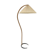 Lujia Liangpin log pleated floor lamp living room study high-end atmosphere lamp retro table lamp bedroom lamps