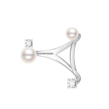 Hesheng hussain star point sporadic natural pearl ring for women niche design open ring high-end feel very beautiful