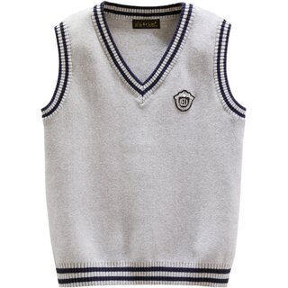 Woolen boys' knitted cotton spring, autumn and winter vest