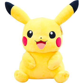 ແທ້ຈິງແລ້ວ Pikachu doll plush toy ງາມ Pikachu ໃຫຍ່ doll pillow ຜ້າ doll ຂອງຂວັນວັນເກີດຂອງເດັກຍິງ