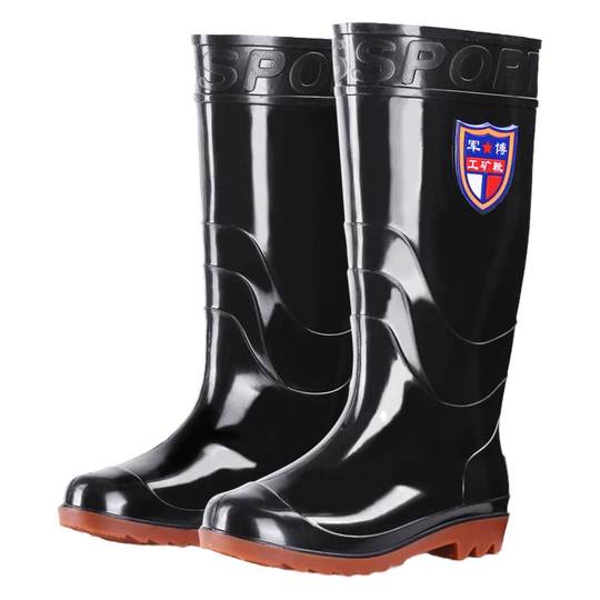 Botas militares protectoras de lluvia impermeables y antideslizantes para hombre adulto