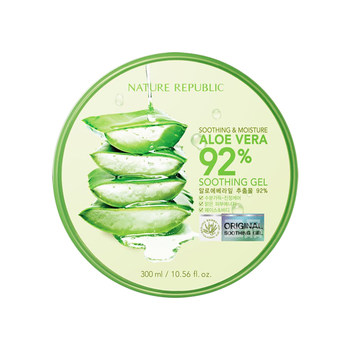 Nature Paradise Aloe Vera Gel 300ml*2 ກະປ໋ອງ ເຈວໃຫ້ຄວາມຊຸ່ມຊື່ນໃນລະດູໃບໄມ້ປົ່ງ ແລະລະດູຮ້ອນ