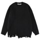 American dark style ripped round neck sweaters for men and women