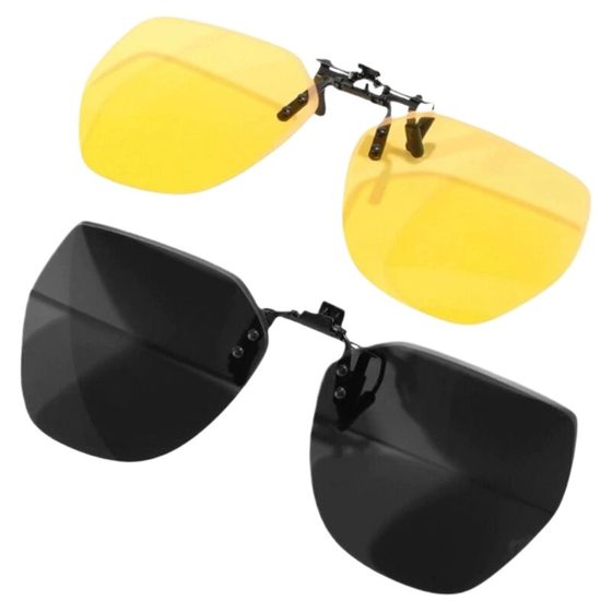 Sunglasses clamps men's super light driving special sunglasses polarized lens clip -like myopia glasses day and night dual -use female
