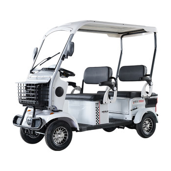 Minibus electric four-wheel vehicle e900 scooter for the elderly to pick up and drop off children, covered electric vehicle, four-wheel battery vehicle